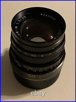 Leica SUMMICRON-M 50mm F/2 Lens LEITZ Black