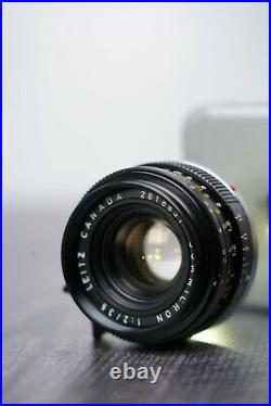 Leica Summicron M 35mm F2 Canada with Leica Lens Caps & Leitz UVa Filter