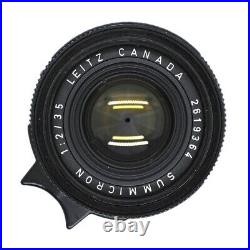 Leica Summicron M 35mm f/2 color Black Leitz Canada 6pcs rear lens cap set