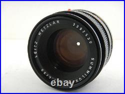 Leica Summilux-R 50mm f1.4 Black + Soft Case + E55 FILTER 3 Cam Leitz Nr. 3387530