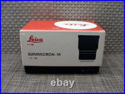 Leitz 11136 Leica Summicron-M 12/90mm schwarz Sammlerstück boxed TOP