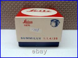 Leitz Canada Leica Summilux- M 1.4/35mm Sammlerstück/ unbenutzt OVP