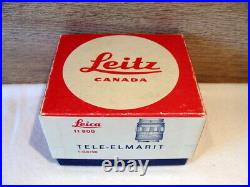 Leitz Canada Leica Tele Elmarit- M 2.8/90mm RARE 1st FAT VERSION OVP