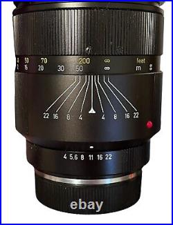 Leitz Canada Telyt-R 250mm f4 (2-cam) Prime, Telephoto Lens