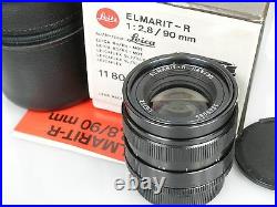 Leitz ELMARIT-R 2,8/90 2. Modell 11806 3-cam für SL-R7(R8/9) Top OVP boxed + case