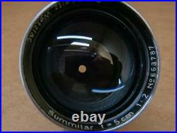 Leitz Leica 50mm 12 Summitar coated Lens 1948