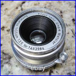 Leitz Leica Summaron 35mm f3.5 Lens 3.5cm 13.5 LTM, M39, Leica Screw Mount