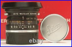 Leitz Leica Summicron 35mm f/2.0 (Canada) Version 3 (1976) M Mount Lens
