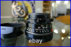 Leitz Leica Summicron M 35mm f/2 lens 11310 Bokeh King Mint glass Exc+++