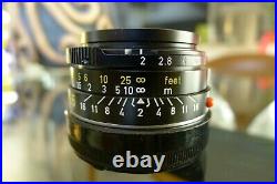 Leitz Leica Summicron M 35mm f/2 lens 11310 Bokeh King Mint glass Exc+++Orig Box