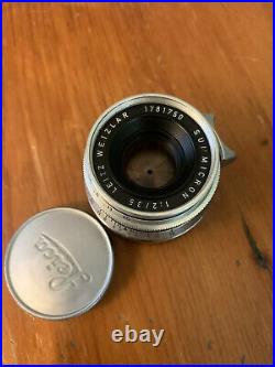 Leitz Leica Summicron M 35mm f/2 lens 8 Element
