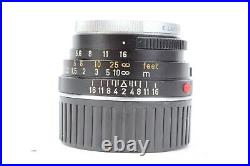 Leitz Wetzlar SUMMICRON-C 40mm f/2 Lens for Leica M Mount CLA by YYE #P5359