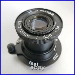 Lens LEICA Zeiss Leitz Elmar 3.5/50mm RF M39
