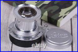 Lens Leitz Elmar 3.5/50 mm RF M39 Silver Zeiss Eleitz Wetzlar LEICA FED Zorki