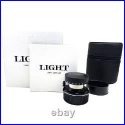 Light lens lab 35mm F2 Stretch black paint lens Leica Summicron M Eight Element