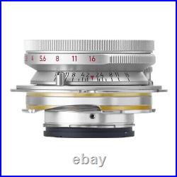 Light lens lab Lens 35mm F2 Silver Chrome for Leica Summicron M Eight Element