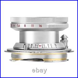 Light lens lab Lens 35mm F2 Silver Chrome for Leica Summicron M Eight Element