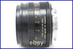 MINT? Leica Leitz Canada Summicron-R 50mm f/2 R Only Lens From JAPAN