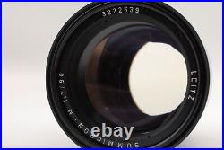 MINT Leica Leitz Summicron-M 90mm f/2 E55 M mount Black Lens From JAPAN
