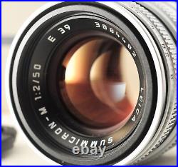 MINT Rare Leica Leitz Summicron L39/LTM E39 50mm f/2 Lens Chrome Silver from JP