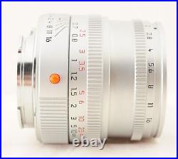 MINT Rare Leica Leitz Summicron L39/LTM E39 50mm f/2 Lens Chrome Silver from JP