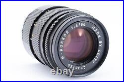 Minolta M ROKKOR 90mm f/4 G by LEITZ for M-mount withHood From JapanExc+ #581A