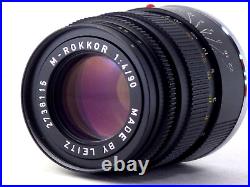 Minolta M-ROKKOR 90mm f4 Leica M MF Lens for Leitz CL CLE JAPAN Camera Telephoto