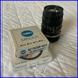 Minolta M-Rokkor 90mm f4 by Leitz Leica m mount for CL CLE US Seller NR