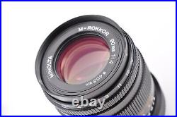 Mint / Hood Minolta M-Rokkor 90mm f/4 Lens for Leica M Leitz CL CLE Japan SB