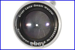 N MINT? Leica Leitz Summicron 50mm 5cm f/2 L39 LTM L Mount From JAPAN