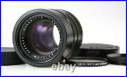 N. MINT with Filter? Leica Leitz Wetzlar Elmarit-R 90mm f/2.8 2 Cam Portrait Lens