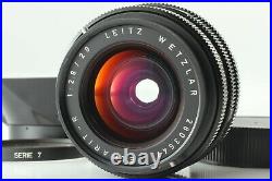 N MINT withHoodLEICA LEITZ ELMARIT-R WETZLAR 28mm F/2.8 MF Lens 3Cam JAPAN #757