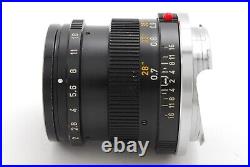 NEAR MINT Leica Summicron M 50mm F/2 Black Lens 2nd Ver II 2 For M Mount