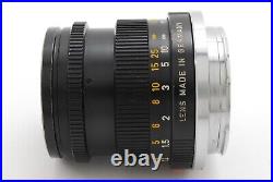 NEAR MINT Leica Summicron M 50mm F/2 Black Lens 2nd Ver II 2 For M Mount