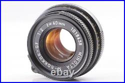 NEAR MINT+? Leitz Minolta CL Rangefinder Film Camera with M 40mm f2 Lens JAPAN