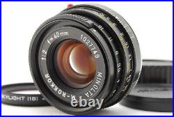 NEAR MINT? Minolta M-Rokkor 40mm F2 Lens For Leitz Leica CL CLE from JAPAN E09