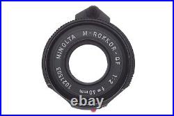 NEAR MINT withcap? Leitz Minolta CL Rangefinder Film Camera M ROKKOR 40mm f2 JAPAN