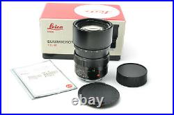 NEW! Leica 90mm f2 Leitz Summicron-M Lens Canada 90/2 S/N 3366628
