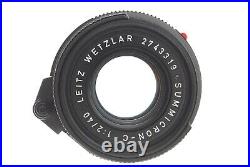 Near Mint? Leica Leitz Wetzlar Summicron C 40mm f/2 Film Camera Lens From JAPAN