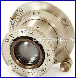 Nickel ELMAR 13.5 F=50mm RARE Model LEICA LTM L39 Lens by E. LEITZ Wetzlar 1932