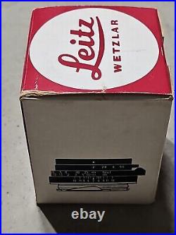 Original LEITZ SUMMICRON-C CAMERA Lens #2638320 EMPTY BOX ONLY 12/40mm + CAPS