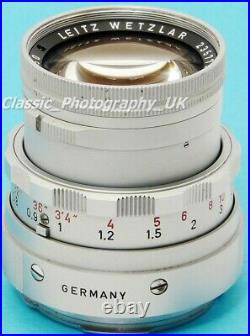 SUMMICRON f=5cm 12 LEITZ SOMNI CLOSE Focus LEICA-M DUAL Range Lens Made in 1969