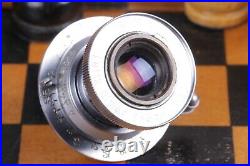 Silver Lens Leitz Elmar 3.5/50 mm RF M39 Zeiss Eleitz Wetzlar LEICA FED Zorki