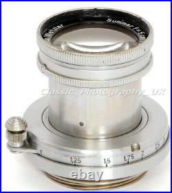 Summar f=5cm 12 Leitz SUMUS LEICA LTM / L39 Lens Made in 1937 + SOOMP Lens Hood