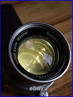 VERY RARE Leitz Leica Summicron 50mm f/2 FIRST BATCH 920xxx 1951 RADIOACTIVE