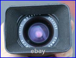 VINTAGE LEITZ WETZLAR ELMARIT-R BLACK LENS F2.8 28mm & BLACK LENS HOOD #12509